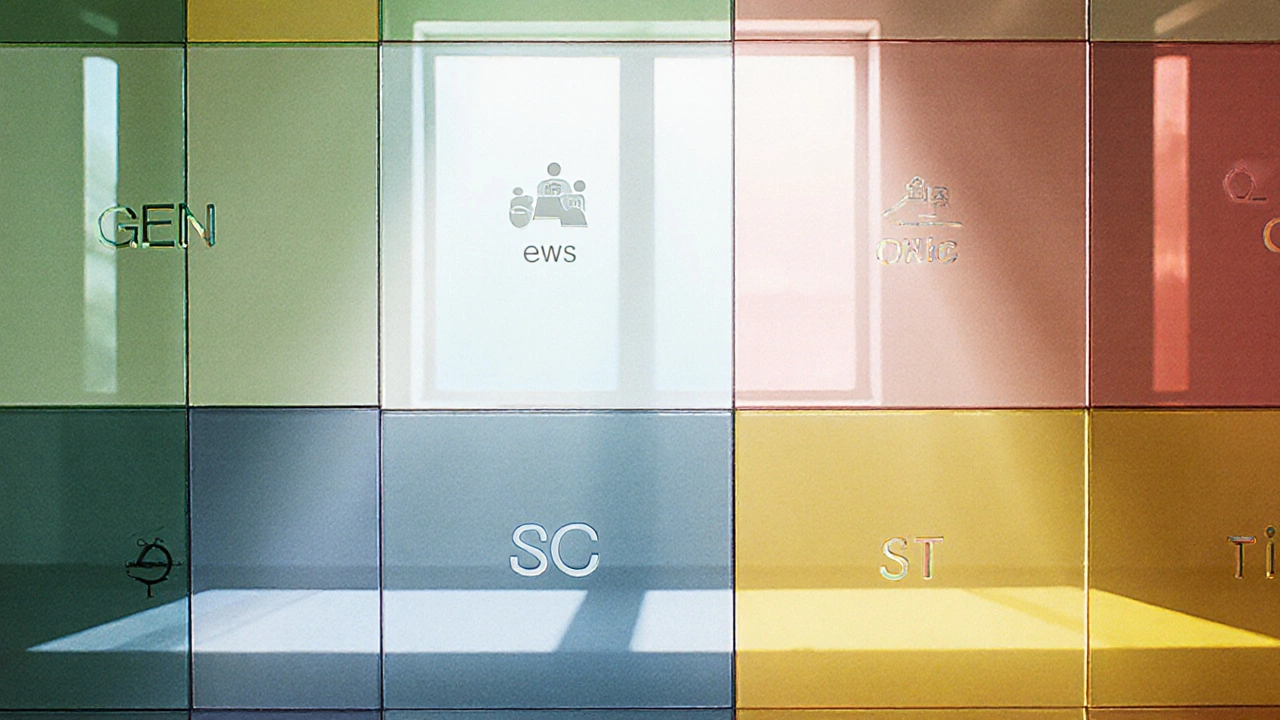 Colorful glass panels forming 18,000 seats with reservation categories and PwD symbols.