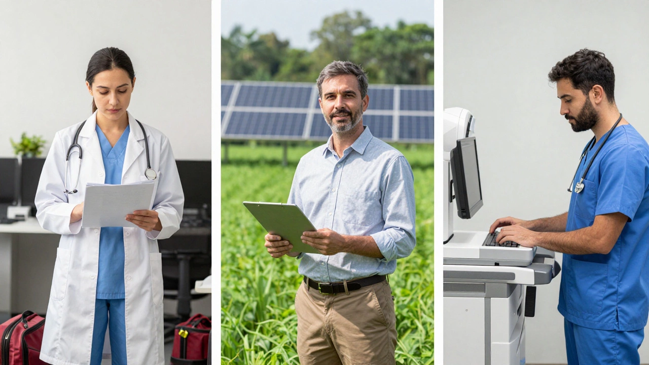 Three science careers: clinical research, environmental consulting, and allied health