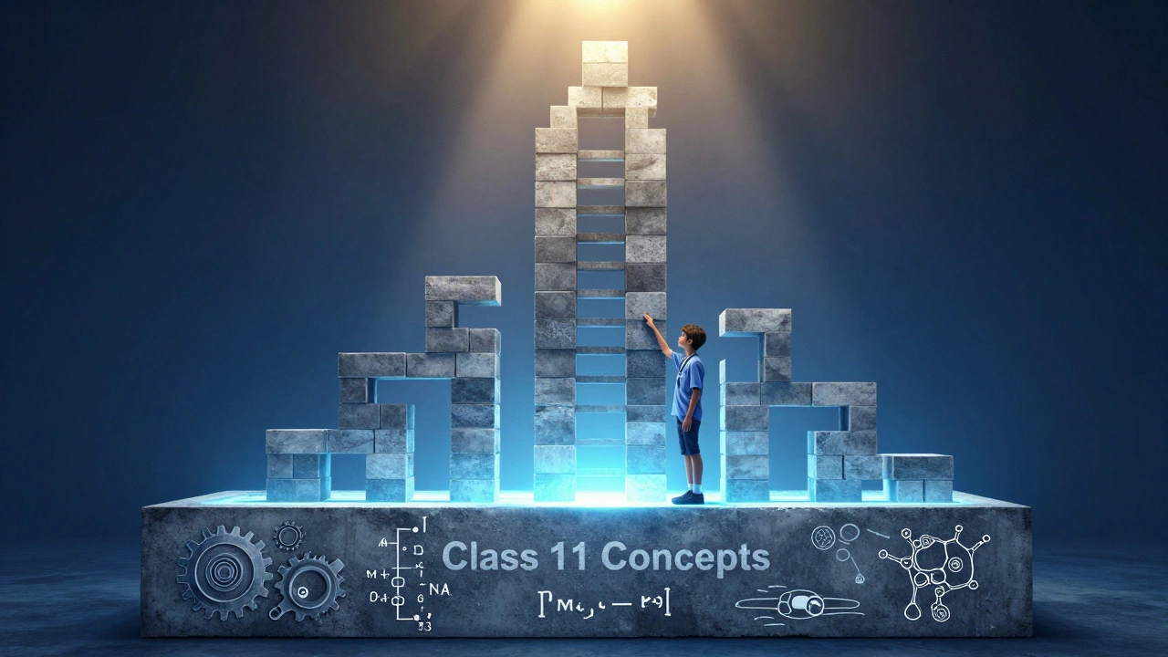 Metaphor of building academic foundation for success