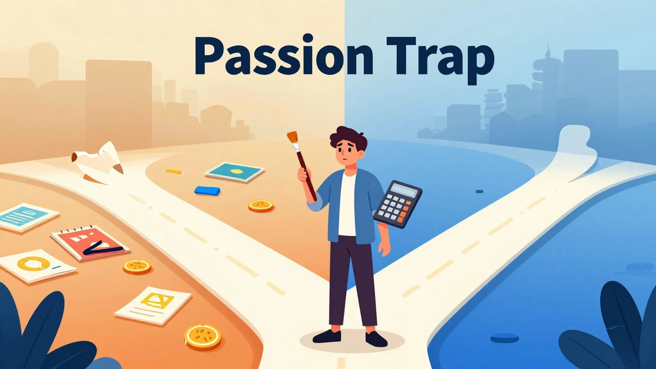 Artist choosing between passion and financial stability