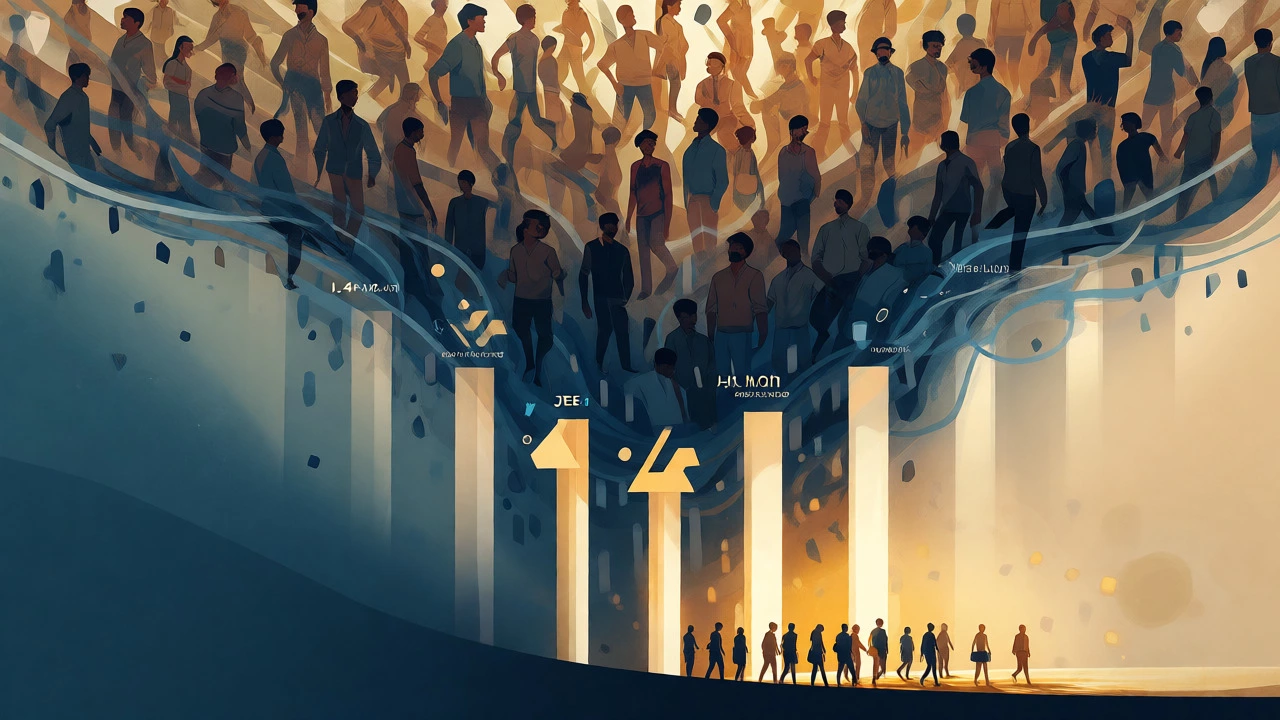Conceptual funnel visualization showing the narrowing path from millions of applicants to few IIT seats.